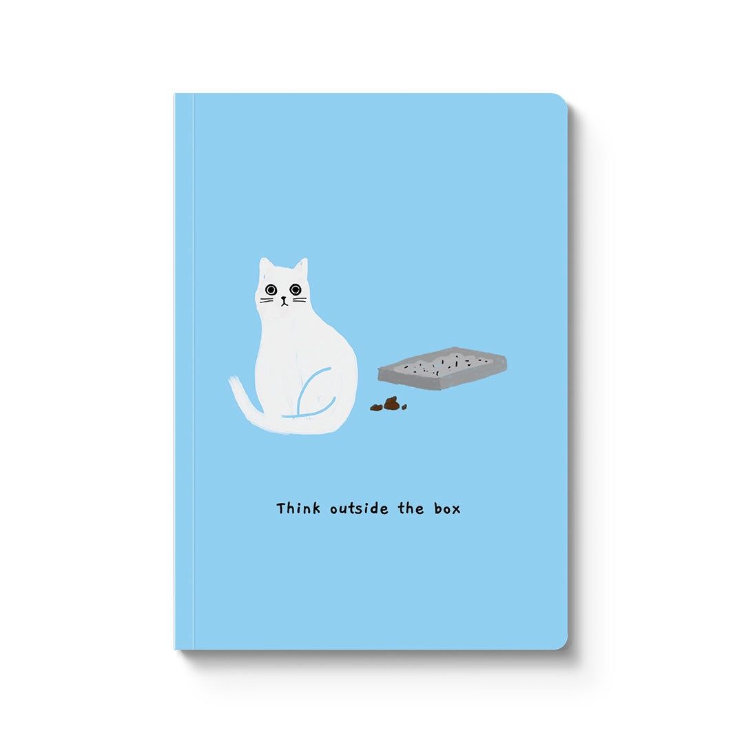 Paperback notebook · 'outside the box'