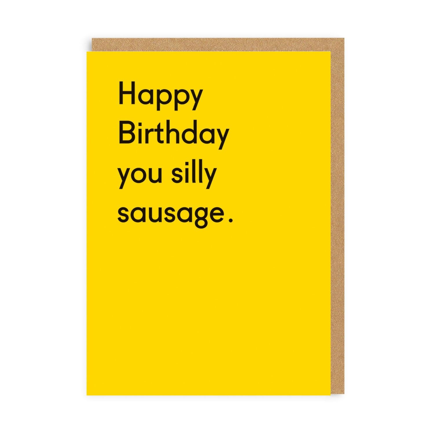 Wenskaart · 'Silly Sausage Birthday'