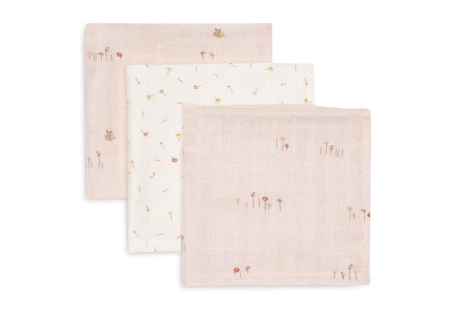 Monddoekje Hydrofiel 31x31cm - Pretty Picnic - 3 Stuks