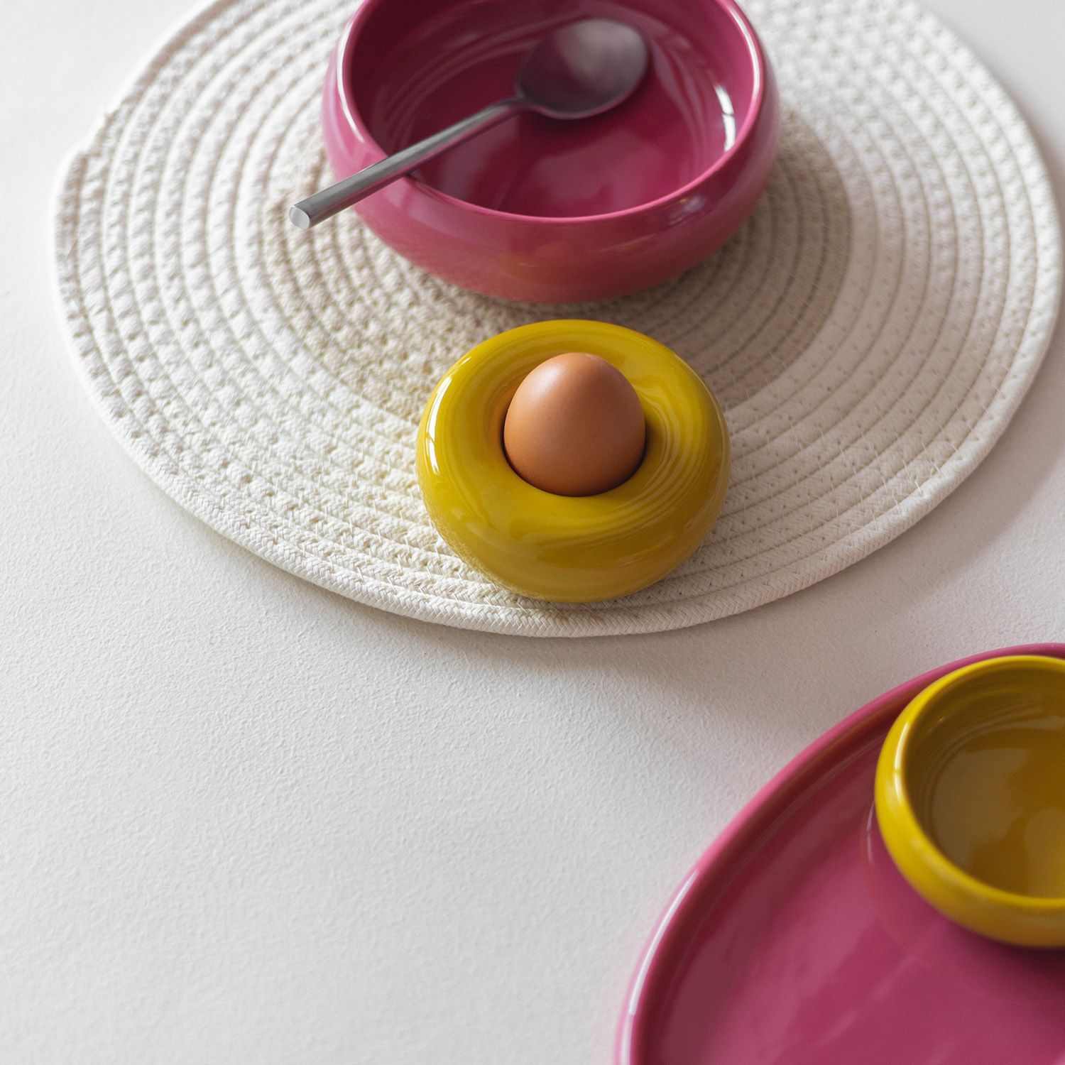 ONA · Eierdop 10xH4cm mustard yellow Billie - set/2