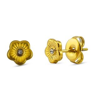 Oorbellen · gold flower