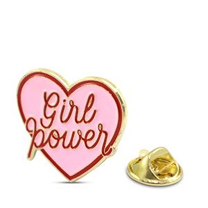 Pin ·  girlpower pink-red-gold