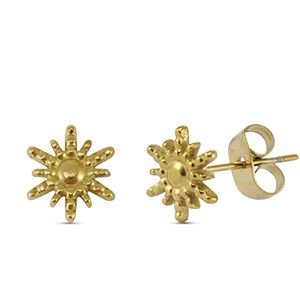 Oorbellen · zon gold