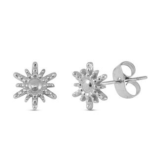 Oorbellen · zon silver