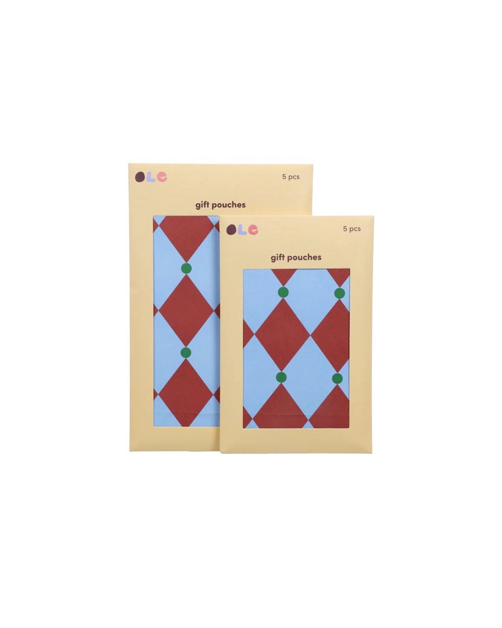 Ole · Anne Pascal · circus light blue + mulberry + lawn green blokbodemzakken