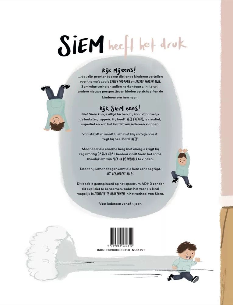Prentenboek: Siem heeft het druk. 4+