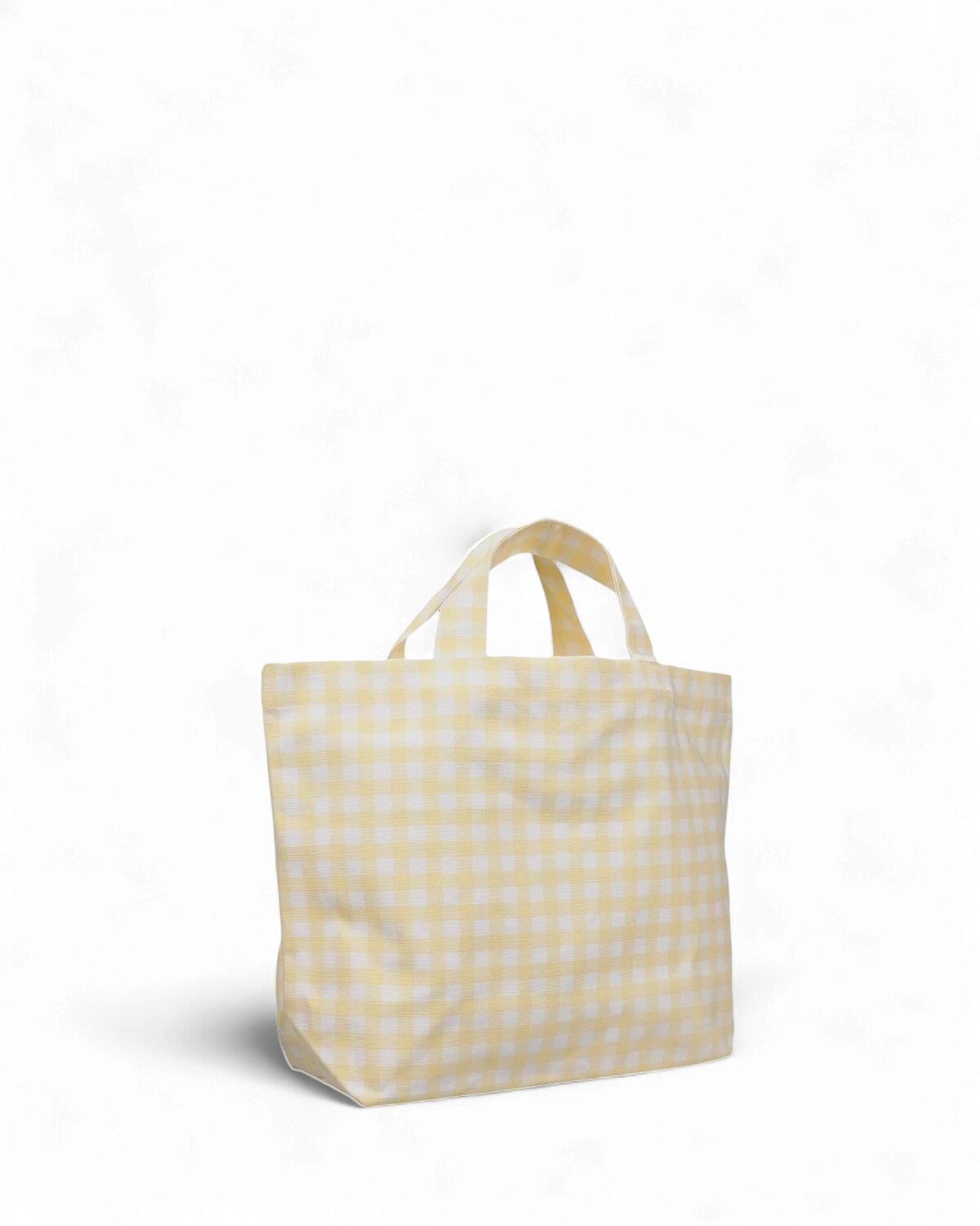 Katoenen mini tas · square - butter yellow