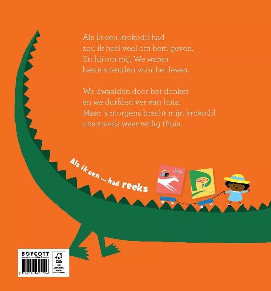 Prentenboek Als ik een krokodil had. 3+