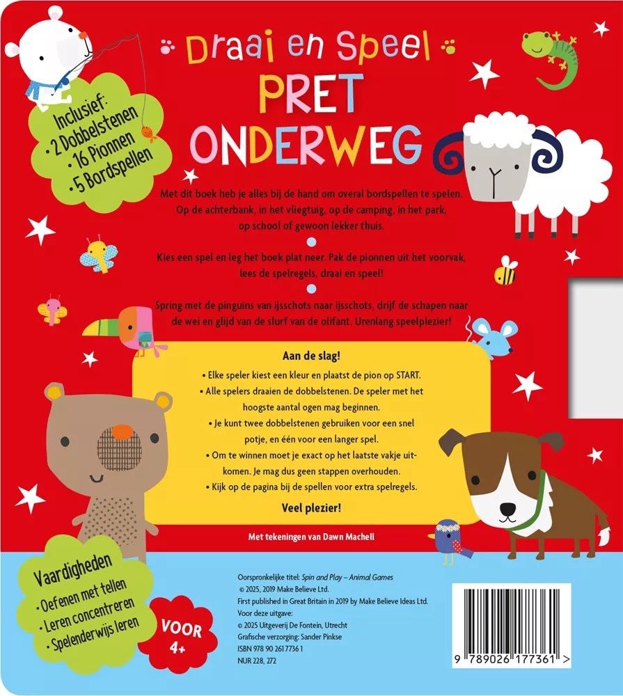 Spelletjesboek: Pret onderweg. 4+