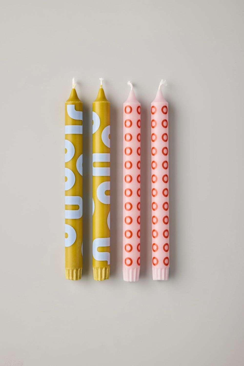 Studio About · kaarsen ochre/rose