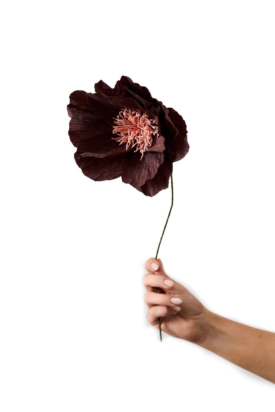 Studio About · Paper flower rhapsody rose brown