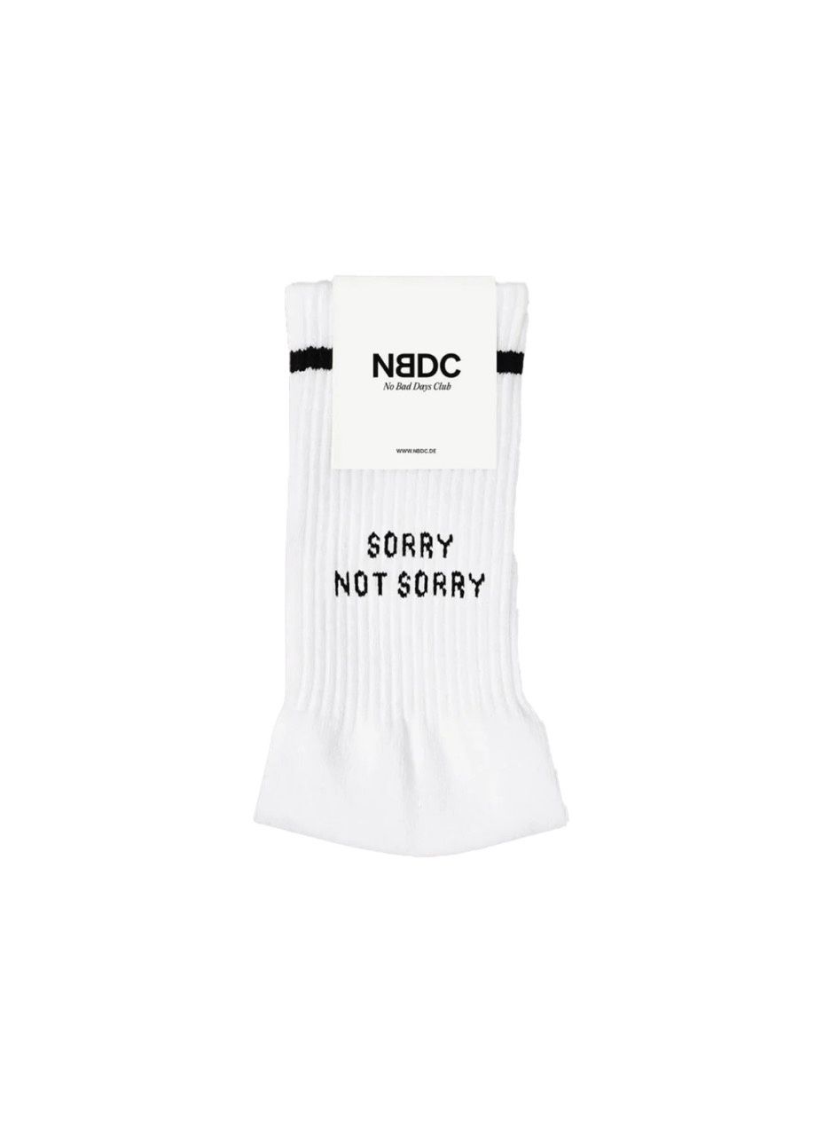No Bad Days Club · SORRY NOT SORRY SOCKS