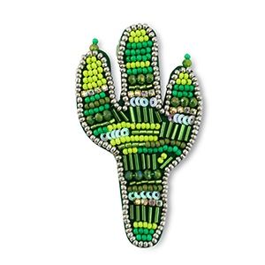 Broche · cactus green-silver