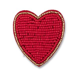 Broche · hart red-gold