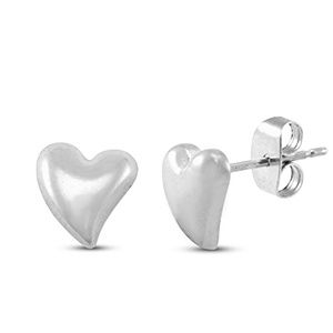 Oorbellen · hart silver