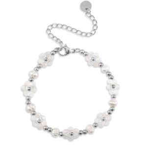 Armband parels zilver