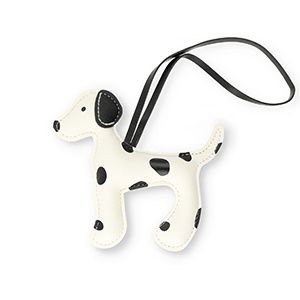 Sleutelhanger hond white-black