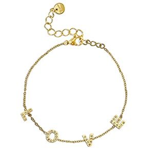 Armband 'love' goud