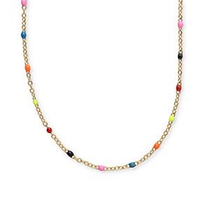 Ketting neon multicolour gold