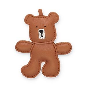Sleutelhanger beer brown-beige-black