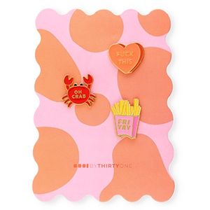 Pin · 'fuck this' / 'oh crab' / 'friyay'