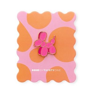 Pin met kaartje · balloon dog