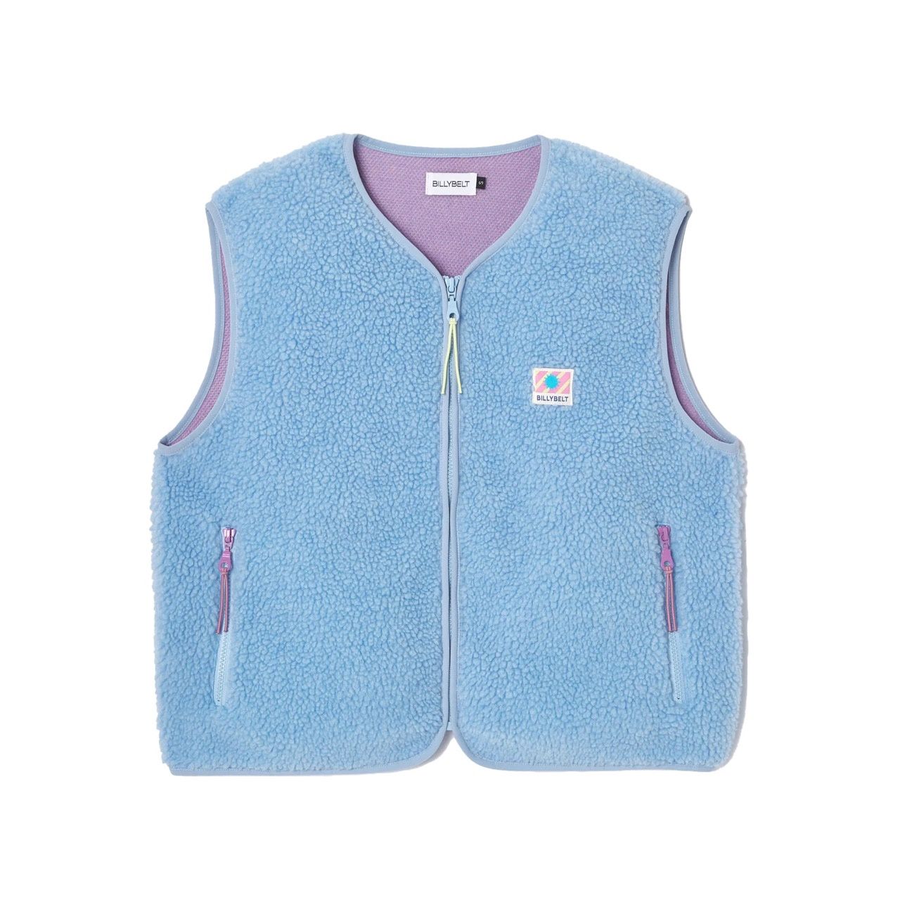 Billybelt · Dames sherpa jas met rits - Blauw
