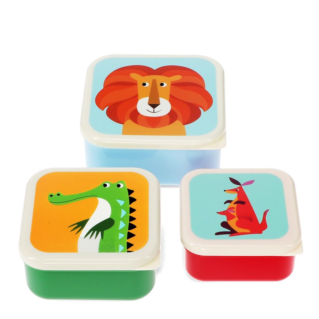 REX · Snackboxen (set van 3) - Kleurrijke wezens