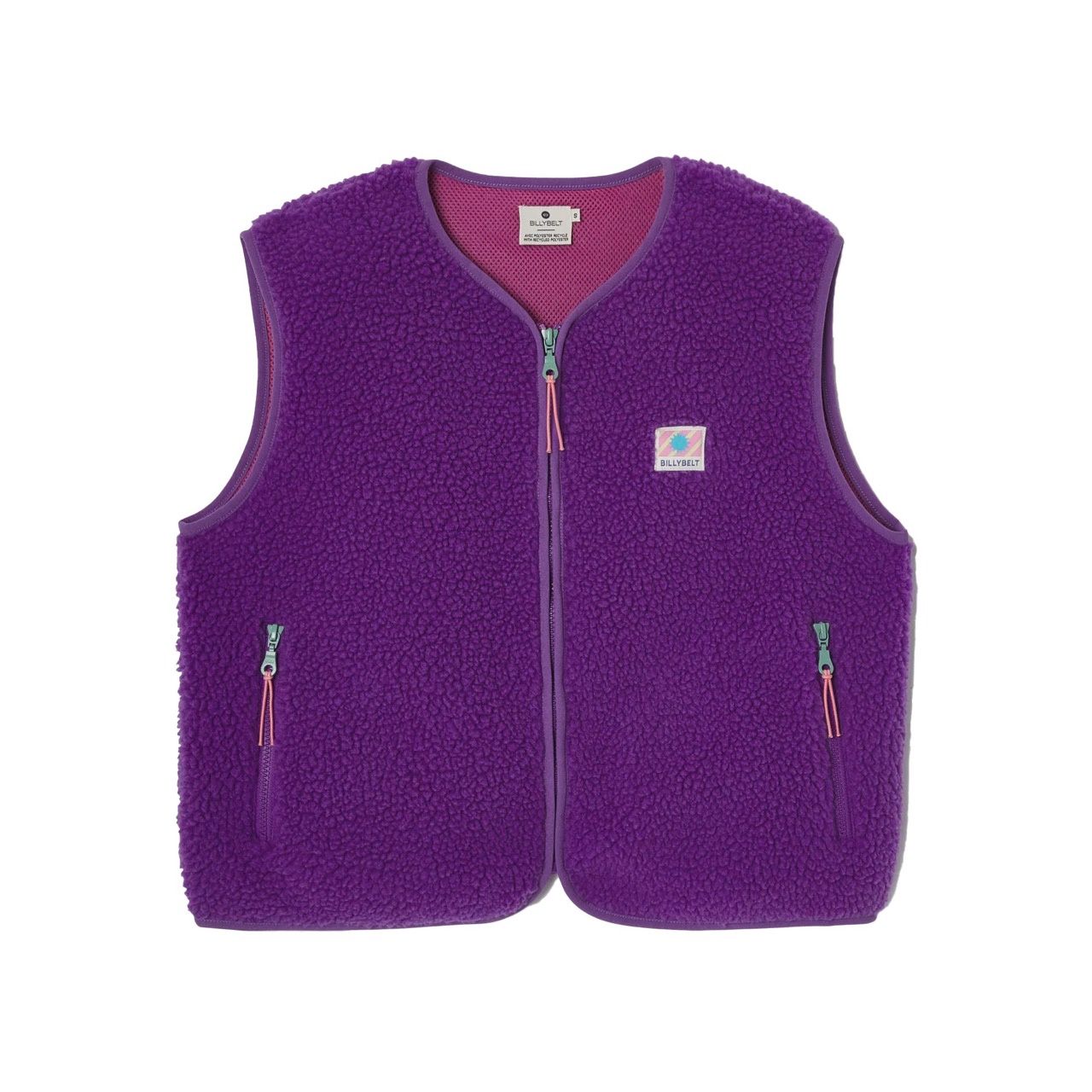 Billybelt · Dames sherpa jas met rits - Violet
