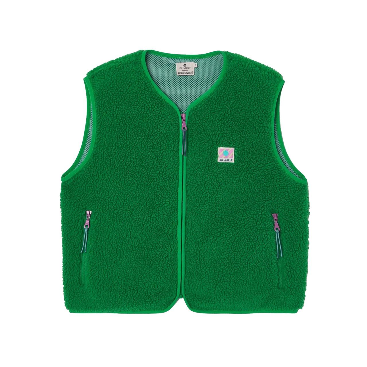 Billybelt · Dames sherpa jas met rits - Groen