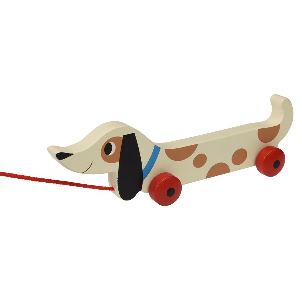 REX · Houten trekspeelgoed - Charlie de Worst Hond