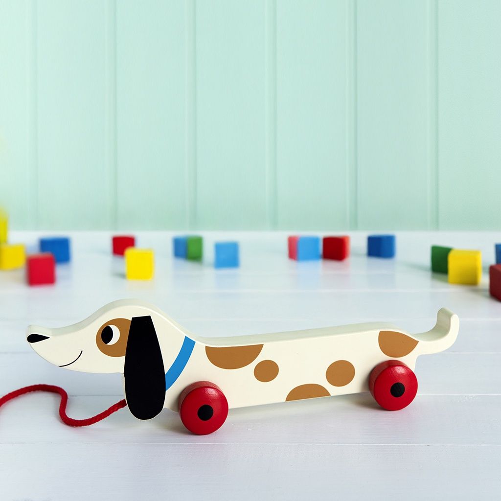 REX · Houten trekspeelgoed - Charlie de Worst Hond