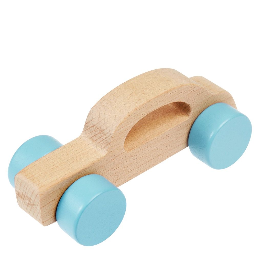 REX · Houten auto blauw