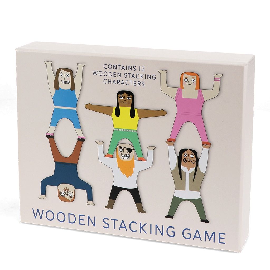 REX · Wooden stacking characters game