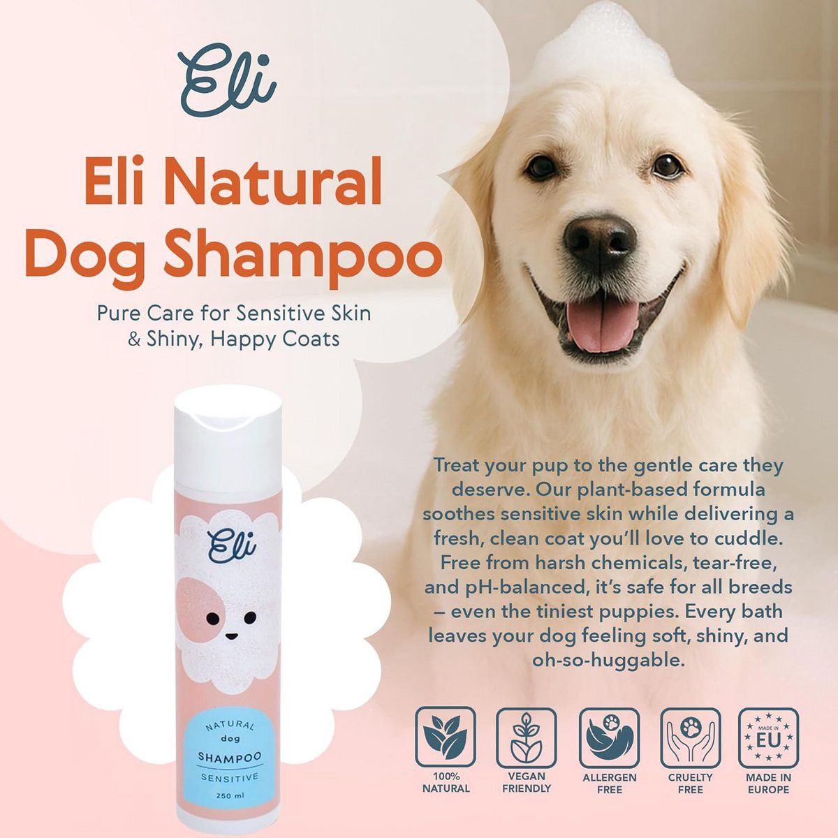 ELI · Natural dog shampoo SENSITIVE
