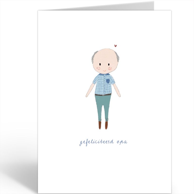 Wenskaart Nadine · GEFELICITEERD OPA