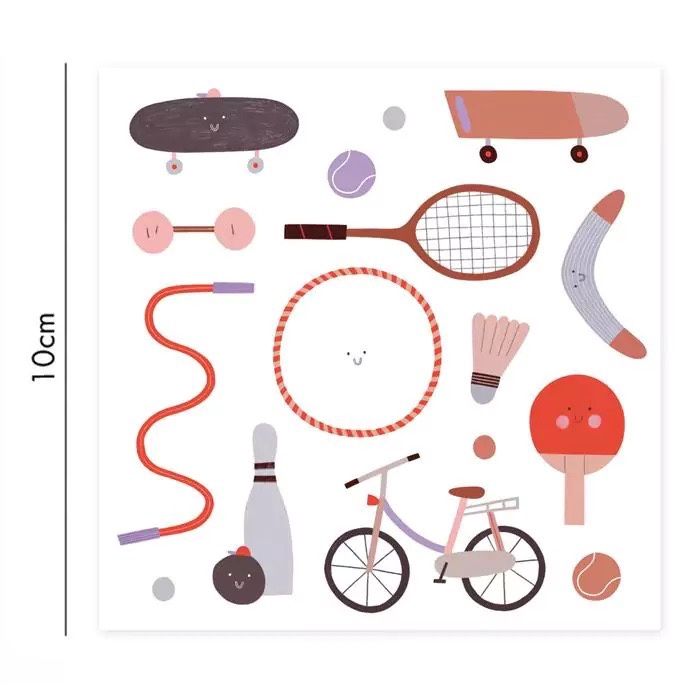 Nuukk · Porselein Stickers - Sport