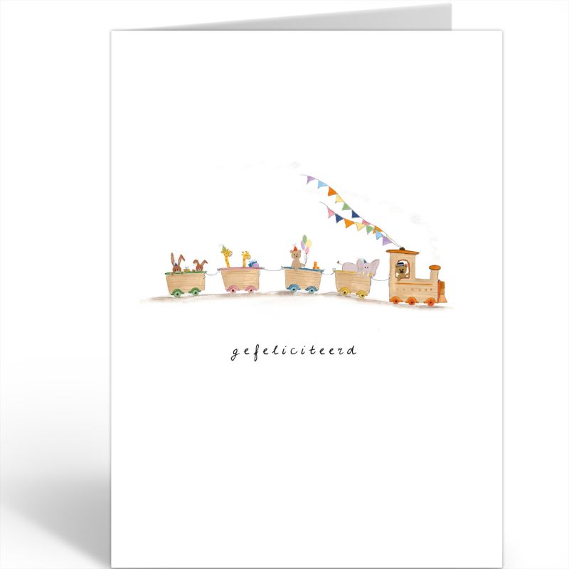Wenskaart Nadine · GEFELICITEERD