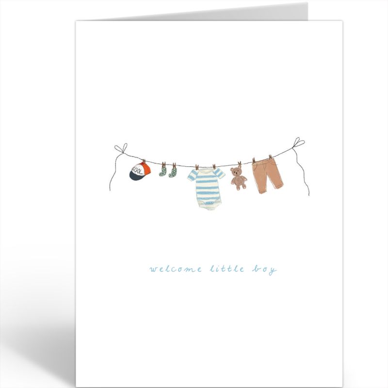 Wenskaart Nadine · WELCOME LITTLE BOY