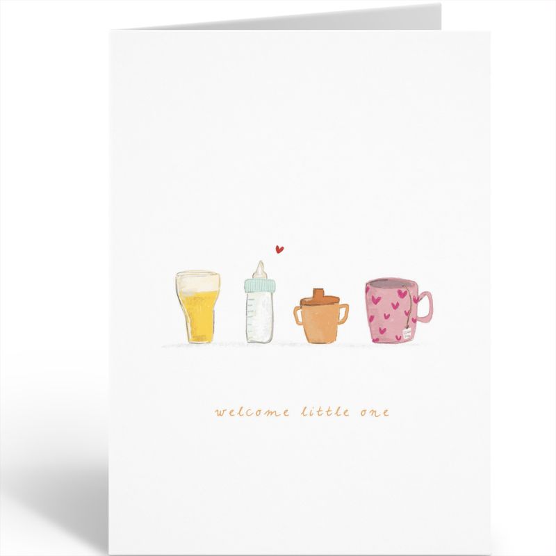 Wenskaart Nadine · WELCOME LITTLE ONE DRINKS
