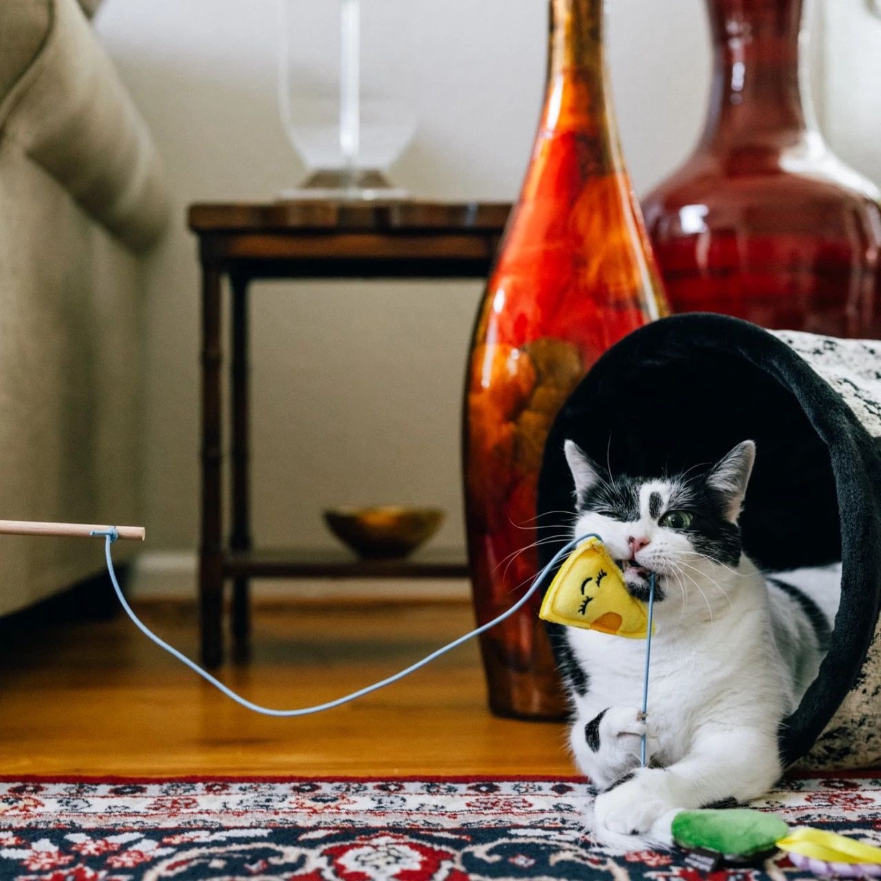 Only An Ocean Europe · Feline Frenz - Kattenhengelspeeltje 'Kaas &amp; Wijn'