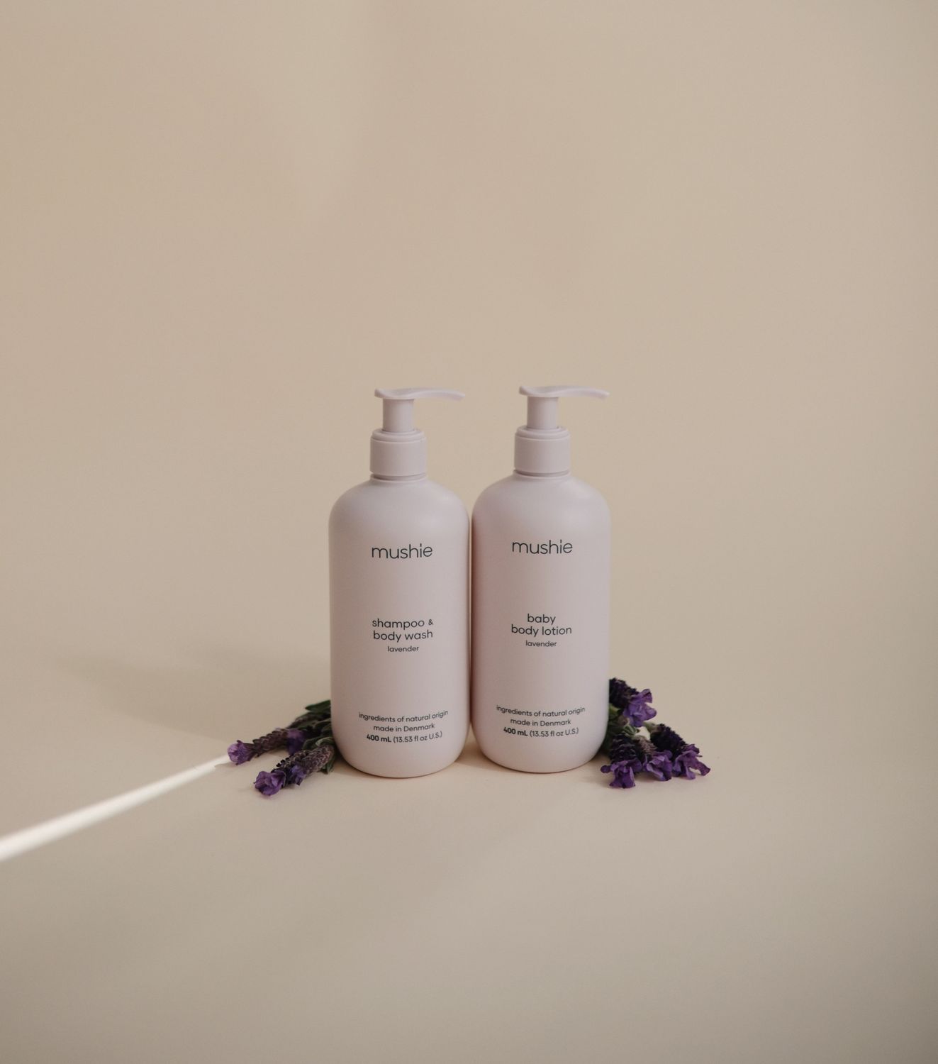 MUSHIE · shampoo &amp; body wash lavender 400ml