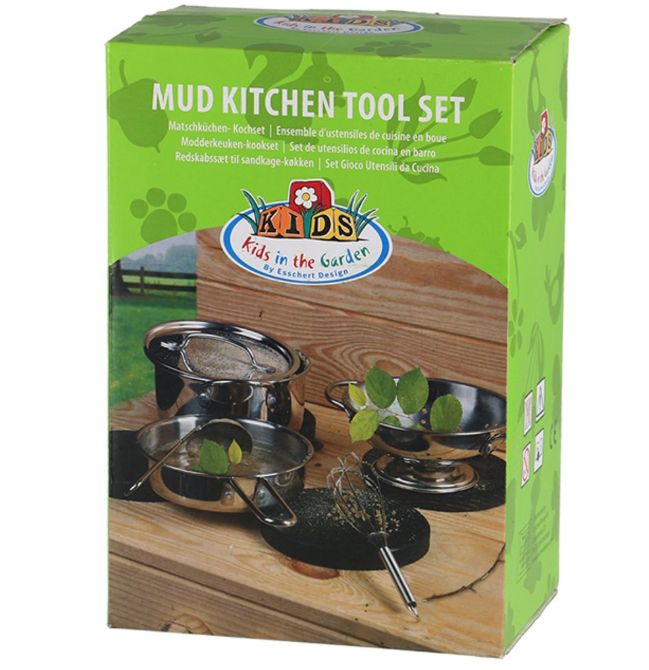 Kids in garden - Modderkeukenkookset