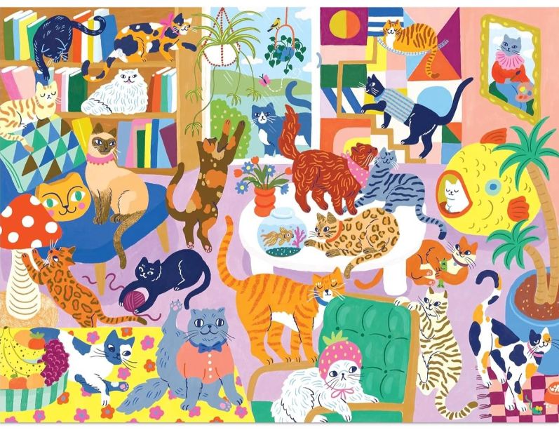 Puzzel katten cozy cat club - 1000 stukjes