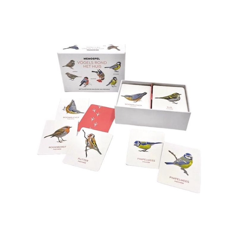 Memospel · Vogels rond het huis