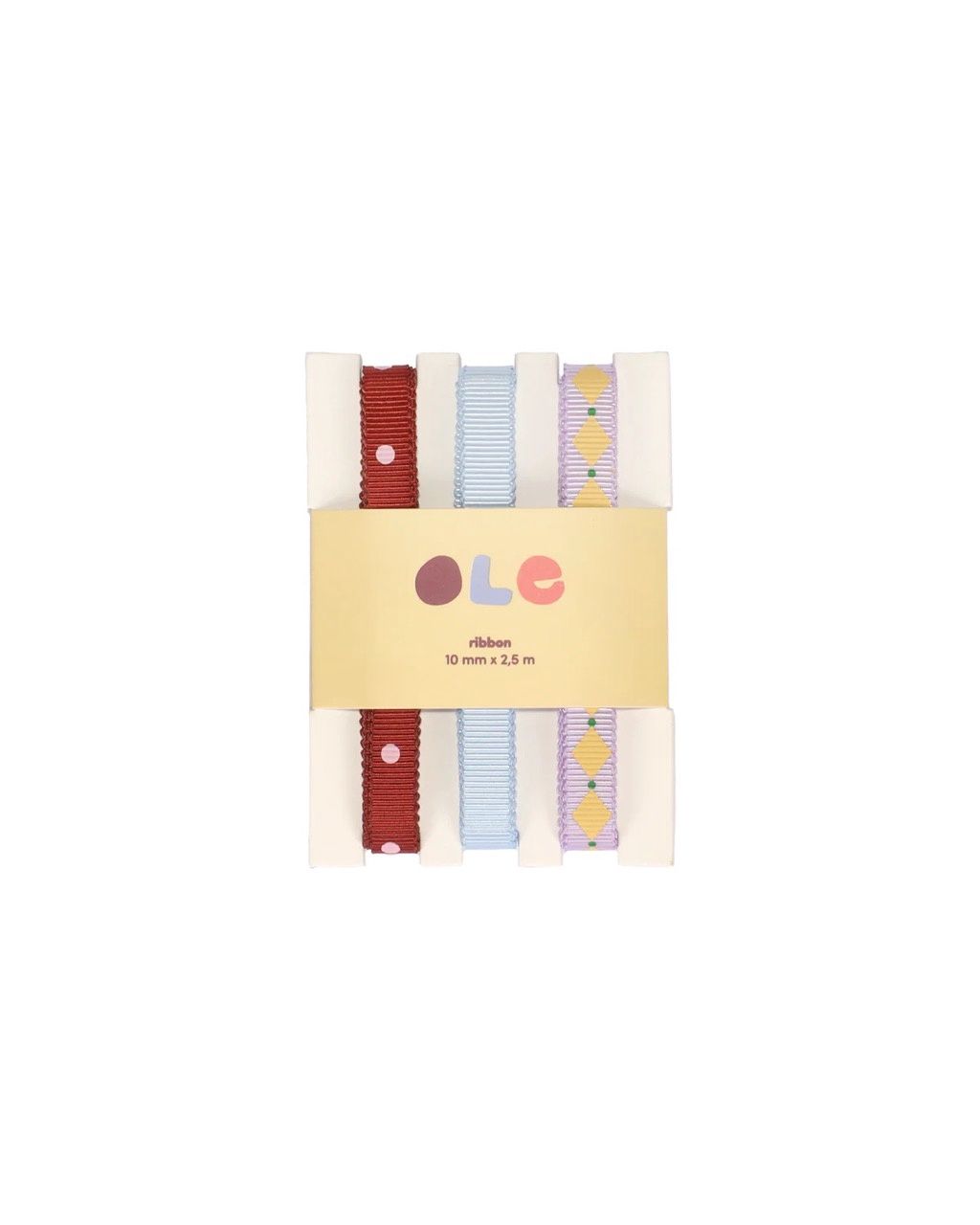 Ole · ribbed ribbon · dottie + plain + circus