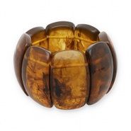 Armbanden resin •  Transparent amber brown