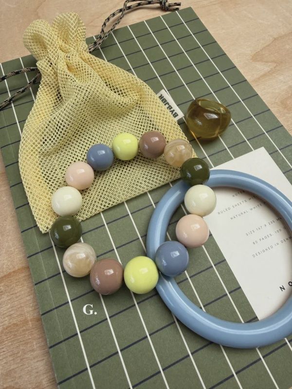 Bybjor 'Glada' Chunky Bracelet · olive