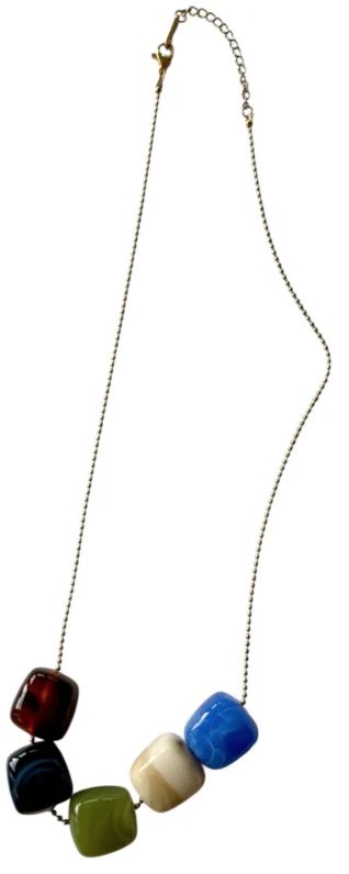 Bybjor 'square stone' Chunky · ketting