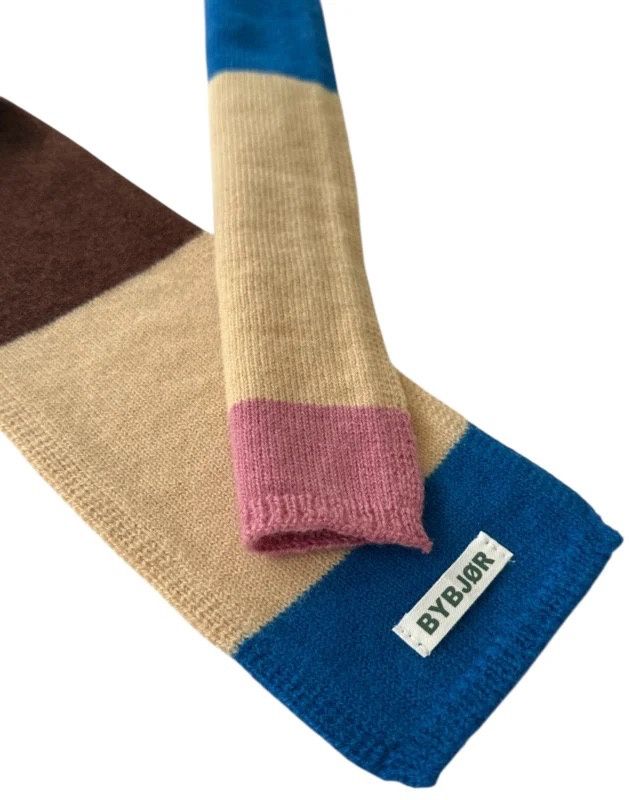 Bybjor · Merino ribbon scarf multi color